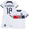 Oficiální Fotbalový Dres Paris Saint-Germain R.Sanches 18 Hostující 2023-24 pro Děti